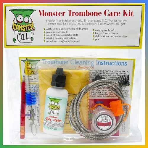 Trombone cleaning kit - trombone, slide